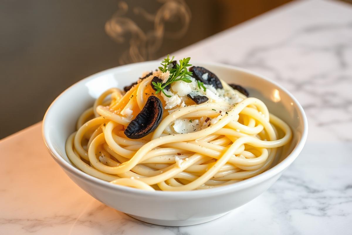 Truffle Four-Cheese Fettuccine